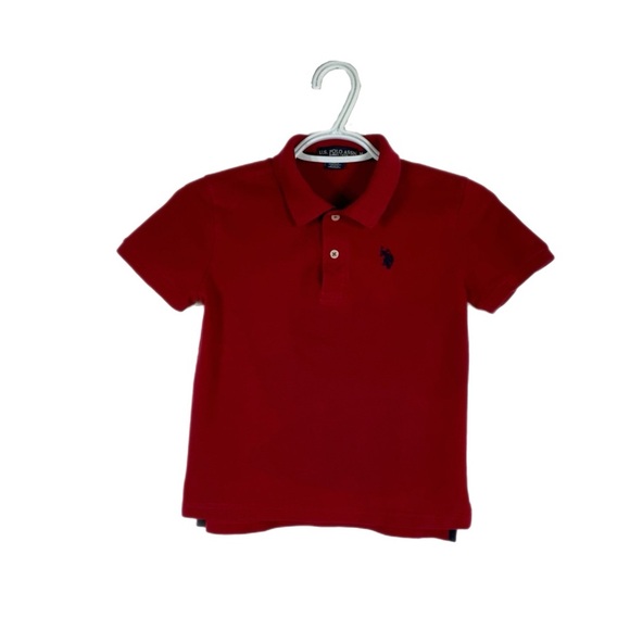 U.S. Polo Assn. Boys Red Polo Shirt - Picture 1 of 5